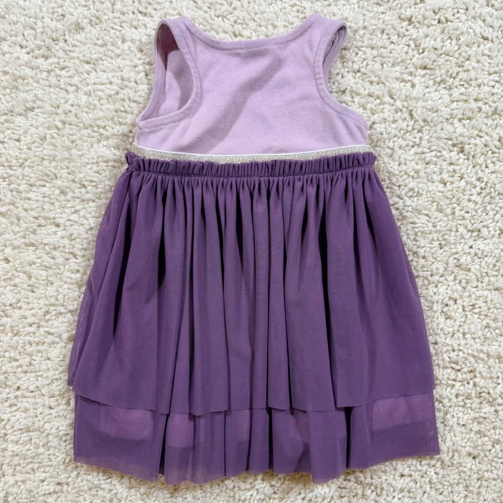 Hanna Andersson Purple Tulle Tutu Dress 18-24M Lavender Metallic Ballerina